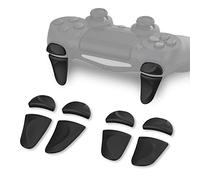 PlayVital Accessoires Manette pour ps4 Gâchette,Bouton Extension pour ps4 Slim Pro Controller Tigger Stop-Noir