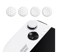 PlayVital Accessoires pour ROG Ally,Capuchon Protection pour ROG Ally X 2024 Joystick Cover Caps de Stick Analogique Thumb Grip Caps-Blanc,Grain Diamant & Bombe Fission Design