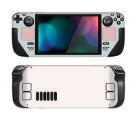 PlayVital Accessoires pour Steam Deck Autocollant Protection,Stickers Skin pour Steam Deck OLED & LCD Console-Gris Brumeux et Rose #2