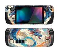 PlayVital Accessoires pour Steam Deck Autocollant Protection,Stickers Skin pour Steam Deck OLED & LCD Console-Dragon Elysium