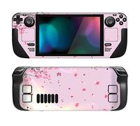 PlayVital Accessoires pour Steam Deck Autocollant Protection,Stickers Skin pour Steam Deck OLED & LCD Console-Rose Fleur Cerisier