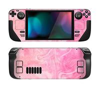 PlayVital Accessoires pour Steam Deck Autocollant Protection,Stickers Skin pour Steam Deck OLED & LCD Console-Rose Psychédélique