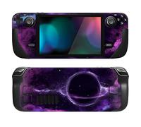 PlayVital Accessoires pour Steam Deck Autocollant Protection,Stickers Skin pour Steam Deck OLED & LCD Console-Violet Planète