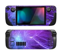 PlayVital Accessoires pour Steam Deck Autocollant Protection,Stickers Skin pour Steam Deck OLED & LCD Console-Piste Météore