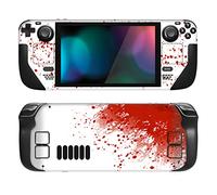 PlayVital Accessoires pour Steam Deck Autocollant Protection,Stickers Skin pour Steam Deck OLED & LCD Console-Éclaboussure de Sang