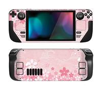 PlayVital Accessoires pour Steam Deck Autocollant Protection,Stickers Skin pour Steam Deck OLED & LCD Console-Rose Pétales Cerisier