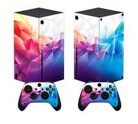 playvital Autocollant Manette pour Xbox Series X Accessoires Protection,Stickers pour Xbox Series X Console Skin-Prisme Éblouissant