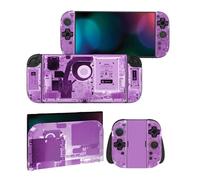 playvital Autocollant pour Nintendo Switch 2 Manette & Console & Joycon & Dock,Sticker Skin Decal pour Switch 2 Accessoires Protection - Démolition Pourpre