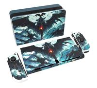 playvital Autocollant pour Switch OLED Protection,Sticker Skin pour Nintendo Switch OLED Manette & Console & Joycon & Dock-Champ du Diable