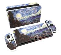PlayVital Autocollant pour Switch OLED Protection,Sticker Skin pour Nintendo Switch OLED Manette & Console & Joycon & Dock-Nuit Étoile