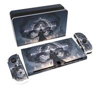 playvital Autocollant pour Switch OLED Protection,Sticker Skin pour Nintendo Switch OLED Manette & Console & Joycon & Dock-Maître Course