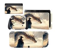 playvital Autocollant pour Switch OLED Protection,Sticker Skin pour Nintendo Switch OLED Manette & Console & Joycon & Dock-Rencontre Cloudwalker