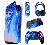 playvital Autocollant Protection pour ps5 Manette,Sticker Skin Habillages pour ps5 Digital Console & Station de Charge & Casque & Télécommande Média-Origine du Chaos