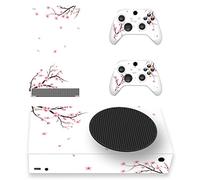 playvital Autocollant Protection pour Xbox Series S-Fleurs Cerisier Tombe | Sticker Manette Skin pour Xbox Series S Accessoires Console
