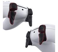 PlayVital Bouton Protection pour ps5 Manette,Gâchette pour ps5 Edge Controller Extension,Trigger Stop pour PS Portal Accessoires Rallonge Dune，2 Pairs-Noir