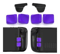 playvital Boutons Accessoire pour Steam Deck OLED Back Button Silicone avec Autocollant pour Steam Deck Gâchette (Compatible avec Modèle LCD/OLED)-Violet