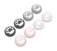 PlayVital Capuchon Joystick pour Nintendo Switch 2 Joycon,Cover Stick pour Switch 2 Accessoires,Thumb Grips Caps Joystick Protection-Pattes Chat,8PCS