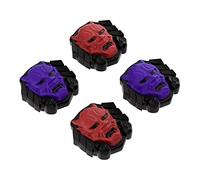 playvital Capuchon Joystick pour Steam Deck OLED Console,Joystick Cap pour Steam Deck LCD,Silicone Thumb Grip Caps pour PS Portal Accessoire Thumbstick Cover-Démons Oni