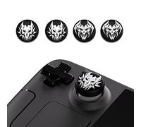 playvital Capuchon Joystick pour Steam Deck OLED Console,Joystick Cap pour Steam Deck LCD,Silicone Thumb Grip Caps pour PS Portal Accessoire Thumbstick Cover-Démons Liches
