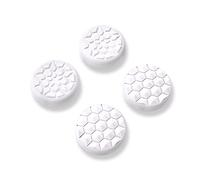 playvital Capuchon Joystick pour Steam Deck OLED Console,Joystick Cap pour Steam Deck LCD,Silicone Thumb Grip Caps pour PS Portal Accessoire Thumbstick Cover-Blanc