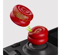 PlayVital Capuchon Joystick pour Steam Deck OLED & LCD,Joystick Protection pour Steam Deck Accessoires,Thumb Cushion Caps Stick Analogique Antidérapant-Rouge Passion