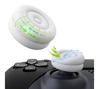 PlayVital Capuchon Manette pour ps5/ps4,Protection Joystick pour Xbox Series X/S,Thumbs Cushion Caps pour Xbox One/Elite Series 2,Cover Stick pour Nintendo Switch Pro Controller-Blanc