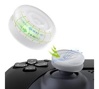 playvital Capuchon Manette pour ps5/ps4,Protection Joystick pour Xbox Series X/S,Thumbs Cushion Caps pour Xbox One/Elite Series 2,Cover Stick pour Nintendo Switch Pro Controller-Blanc Clair