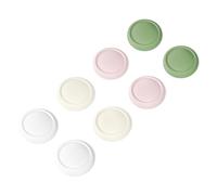 PlayVital Capuchon pour Nintendo Switch 2 Joycon Accessoires,Caps Joystick pour Switch 2 2025 Boutons Protection,Thumbstick Grip Cover-Blanc & Jaune Antique & Rose & Vert Matcha,8PCS