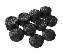 playvital Capuchon pour ps5 Manette,Protection pour ps4 Joystick,Crystal Thumb Grip Caps pour Xbox Series X S/Xbox One/Elite Series 2,pour Switch Pro Controller-Noir,10 PCS