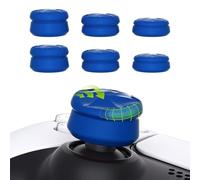 PlayVital Capuchon pour ps5 Manette Protection Stick Analog pour ps5 Edge,Joystick Grips Caps pour Xbox Core/Xbox One/Elite Series 2/Switch Pro,Razor Thumbstick Cover pour ps4-Bleu,3 Paires