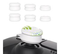 PlayVital Capuchon pour ps5 Manette Protection Stick Analog pour ps5 Edge,Joystick Grips Caps pour Xbox Core/Xbox One/Elite Series 2/Switch Pro,Razor Thumbstick Cover pour ps4-Blanc,3 Paires