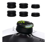 PlayVital Capuchon pour ps5 Manette Protection Stick Analog pour ps5 Edge,Joystick Grips Caps pour Xbox Core/Xbox One/Elite Series 2/Switch Pro,Razor Thumbstick Cover pour ps4-Noir,3 Paires