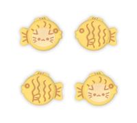 PlayVital Capuchon pour Switch Protection Joystick,Joycon Cover de Stick pour Nintendo Switch OLED/Lite Thumb Grip Caps Prises de Pouce-Chaton Taiyaki