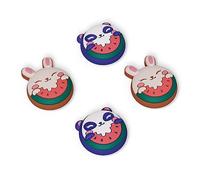 playvital Capuchon pour Switch Protection Joystick,Joycon Cover de Stick pour Nintendo Switch OLED/Lite Thumb Grip Caps Prises de Pouce-Melon Doux Duo