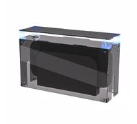playvital Coque Anti-Poussière pour Switch 2 Console-Noir Transparent | Housse Étui de Protection pour Switch 2 Chargeur Dock Cover Acrylique Boîte d'Affichage Anti-Rayures Étanche/Assemble