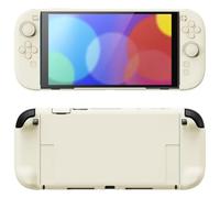playvital Coque de Protection pour Nintendo Switch 2,Jaune Antique | Compatible avec Dock, avec Support Pliable et Réglable, Coques en Silicone pour Joycon et Capuchons de Joysticks