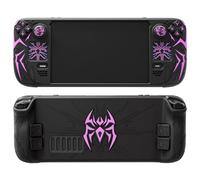 playvital Coque de Protection pour Steam Deck OLED/LCD avec Boutons Arrière Améliorés & Capuchons Joystick & Autocollants de Pavé Tactile,Housse en Silicone pour Steam Deck Accessoires-Noir