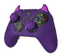 playvital Coque de Protection pour Xbox Elite Série 2,Housse Manette pour Xbox Elite Series 2 Core avec Capuchon Joystick pour Xbox Elite Série 2,Silicone Cover Antidérapante-Violet(Édition Démon)