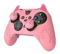 playvital Coque de Protection pour Xbox Elite Série 2,Housse Manette pour Xbox Elite Series 2 Core avec Capuchon Joystick pour Xbox Elite Série 2,Silicone Cover Antidérapante-Rose(Édition Démon)