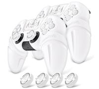 playvital Coque Manette pour ps5 Grip Housse Protection,2 PCS-Blanc
