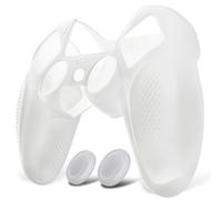 playvital Coque Manette pour ps5 Housse Protection,Vert Phosphorescent | avec 2 Capuchon Joystick pour ps5 Controller Cover Skin Cache Silicone,Édition Ninja
