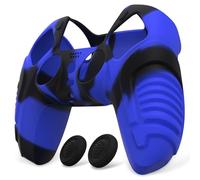 playvital Coque Manette pour ps5 Protection Housse Silicone,Bleu & Noir