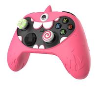 playvital Coque Manette pour Xbox Series X S Accessoires,Housse Protection Silicone pour Xbox Core Controller,Cover Skin avec Capuchon Joystick & Autocollant-Rose,Design MonoEye Monster