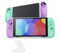 playvital Coque pour Nintendo Switch 2-Violet Doux & Vert Menthe | avec Joycon Cover & Capuchon Joysitck & Support pour Switch 2,Housse Étuis Console Rigide Ranger Accessoires Protection