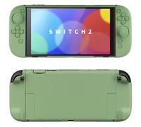playvital Coque pour Switch 2 Console avec Support & Capuchon Joystick,Étui de Protection Rigide pour Nintendo Switch 2 Manette Grip Cover Dockable-Vert Matcha