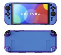 playvital Coque pour Switch 2 Manette Accessoires,Étui Housse de Protection Rigide pour Switch 2 Grip avec Support & Capuchon Joystick,Dockable Case Cover-Caméléon Bleu Violet