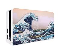 playvital Coque pour Switch Dock,Cover Protection pour Nintendo Switch OLED Station de Charge-Grande Vague