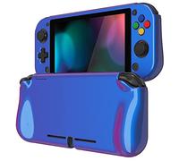 PlayVital Coque pour Switch Lite Cover Joycon,Accessoire Protection pour Nintendo Switch Lite avec Capuchon Joystick & Protecteur d'Écran Verre Trempé & ZealProtect Boutons-Caméléon Bleu Violet