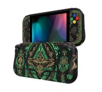 playvital Coque pour Switch Lite Cover Joycon,Accessoire Protection pour Nintendo Switch Lite avec Capuchon Joystick & Protecteur d'Écran Verre Trempé & ZealProtect Boutons-Totem of Kingdom