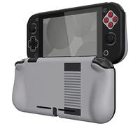 playvital Coque pour Switch Lite Cover Joycon,Accessoire Protection pour Nintendo Switch Lite avec Capuchon Joystick & Protecteur d'Écran Verre Trempé & ZealProtect Boutons-Classique NES